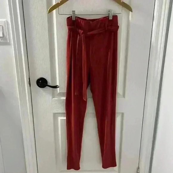 Revamped Pants - High  waist fitted straight pants